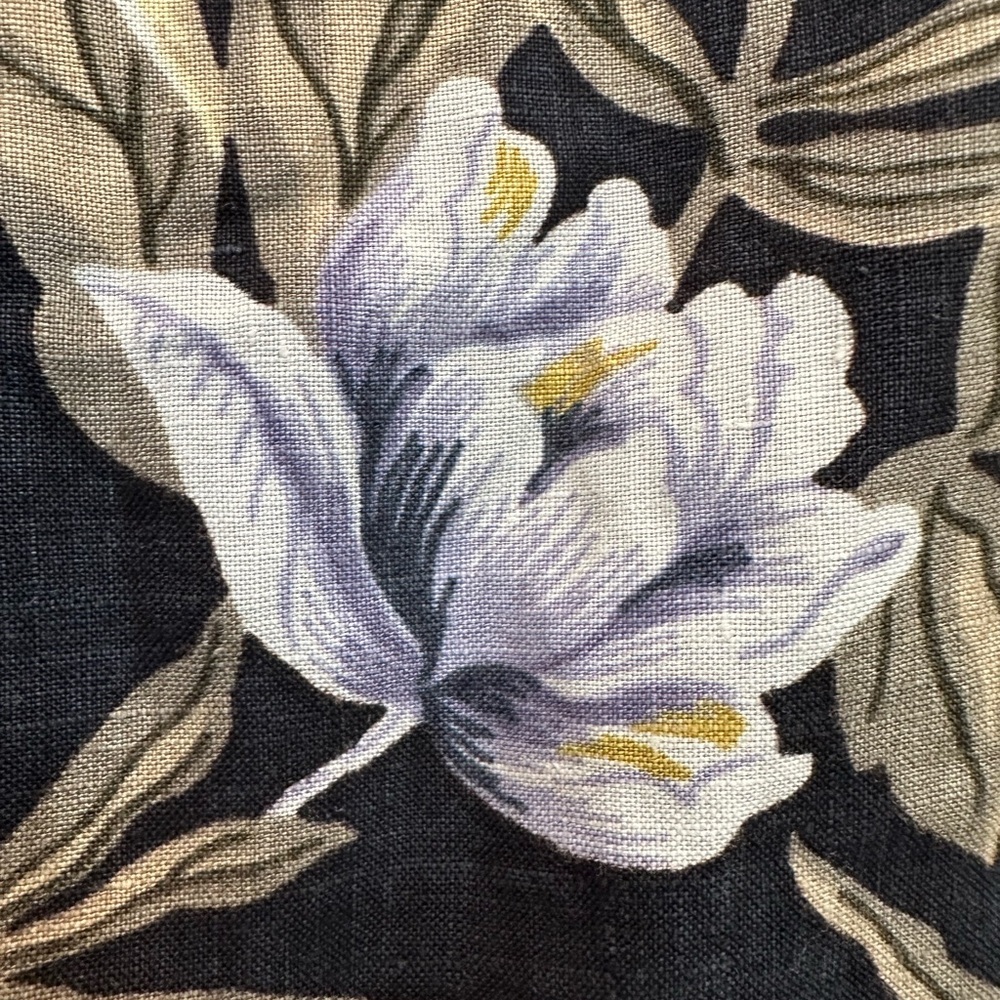 Vintage Jones New York Sport Linen Tropical Floral Midi Maxi Dress Chic Size 14W - Picture 10 of 10